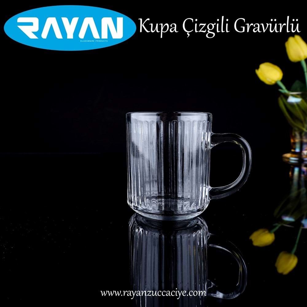 TEKLI KUPA ÇİZGİ GRAVÜRLÜ (RUBY)