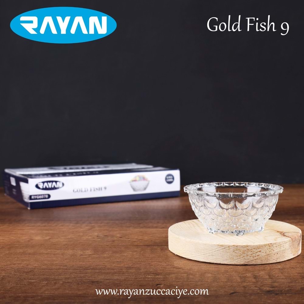 6LI KÜÇÜK KASE GOLD FISH 9