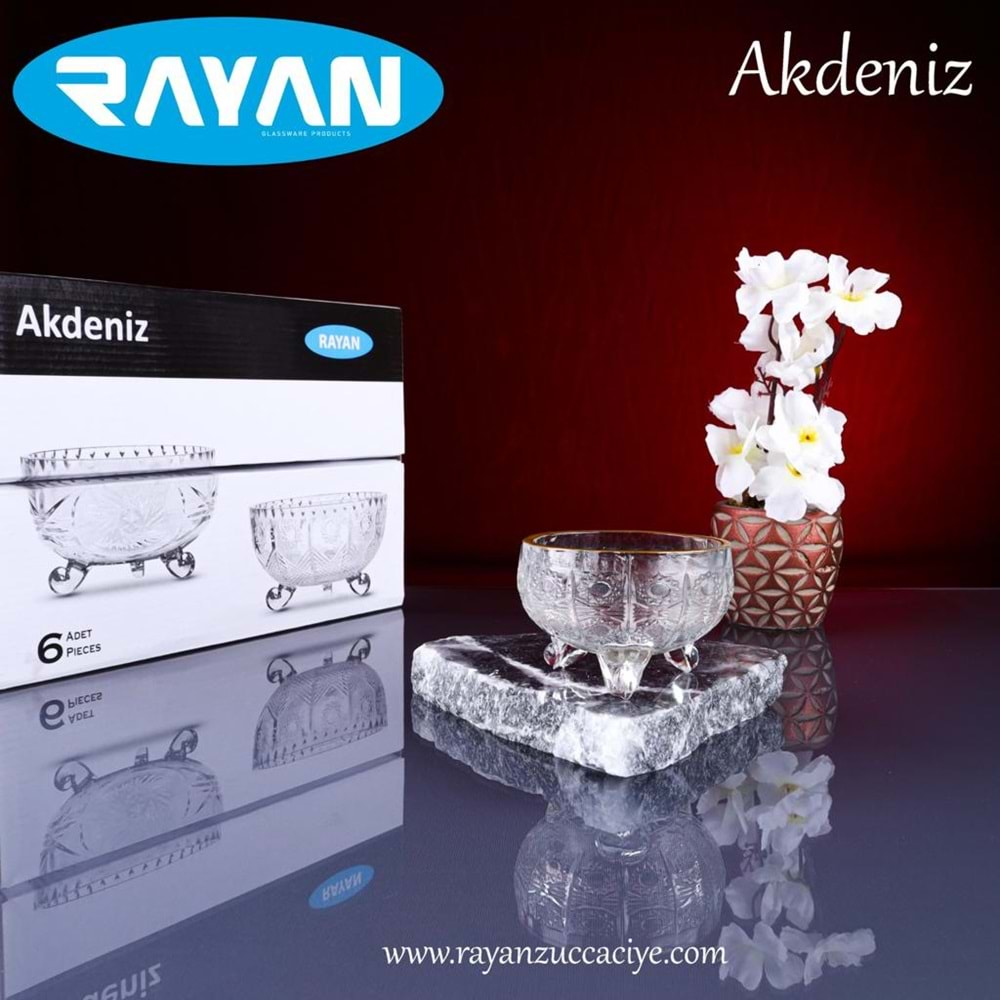 6Lİ AKDENİZ AYAKLI KASE (A6-B6)