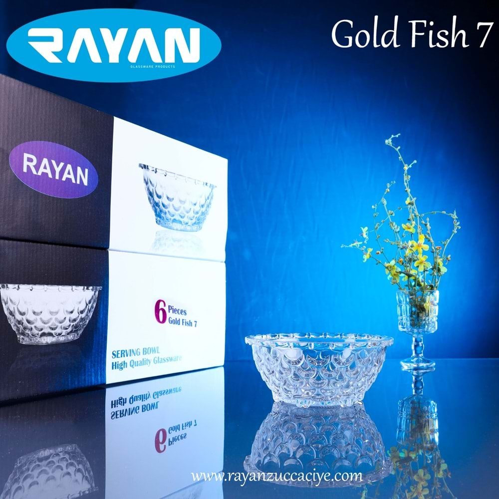 6LI BÜYÜK KASE GOLD FISH 7