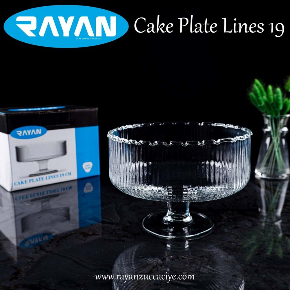 CAKE PLATE 19 CM LİNES