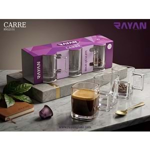 3LÜ BARDAK CARRE