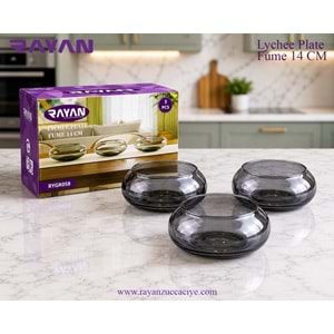 LYCHEE PLATE FUME 14 CM