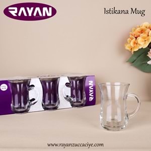 6LI KULPLU BARDAK (ISTIKANA MUG)