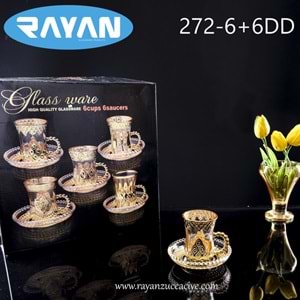 12Lİ ÇAY BARDAK SETİ (272-6+6DDB)