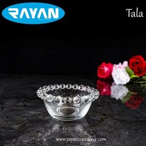 TEKLİ BONCUKLU KASE 8 CM (TALA)