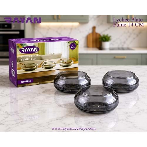 LYCHEE PLATE FUME 14 CM
