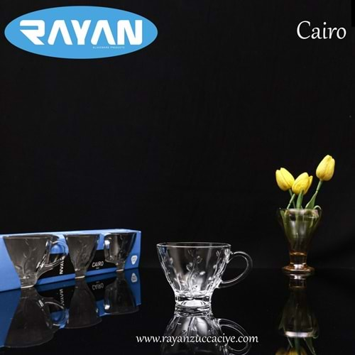 3 lü CAIRO MUG (FLOWER)