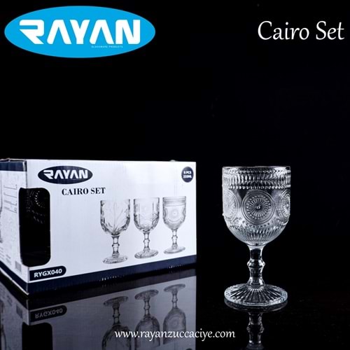 6LI AYAKLI BARDAK CAIRO SET (BOHEMİA)