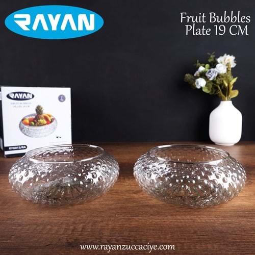 2Lİ FRUIT BUBBLES PLATE 19 CM