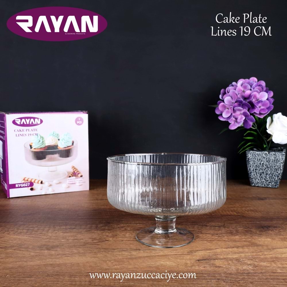 CAKE PLATE LINES 19 CM