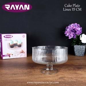 CAKE PLATE LINES 19 CM