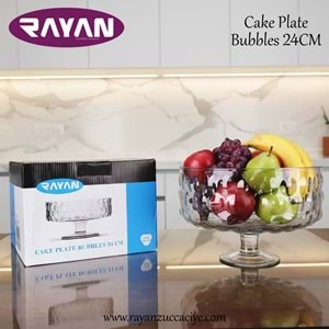 CAKE PLATE BUBBLES 24 CM